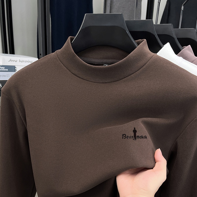 デザイナーメンズ無地新作プリントTシャツ 保温性のある秋のベ - Base Layer Top のレビューと価格