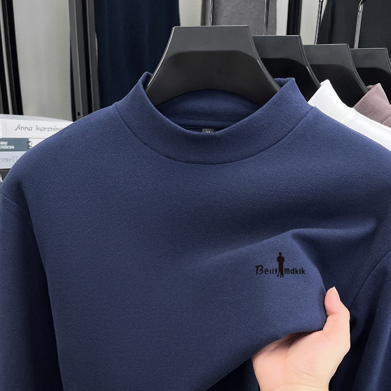 デザイナーメンズ無地新作プリントTシャツ 保温性のある秋のベ - Base Layer Top のレビューと価格