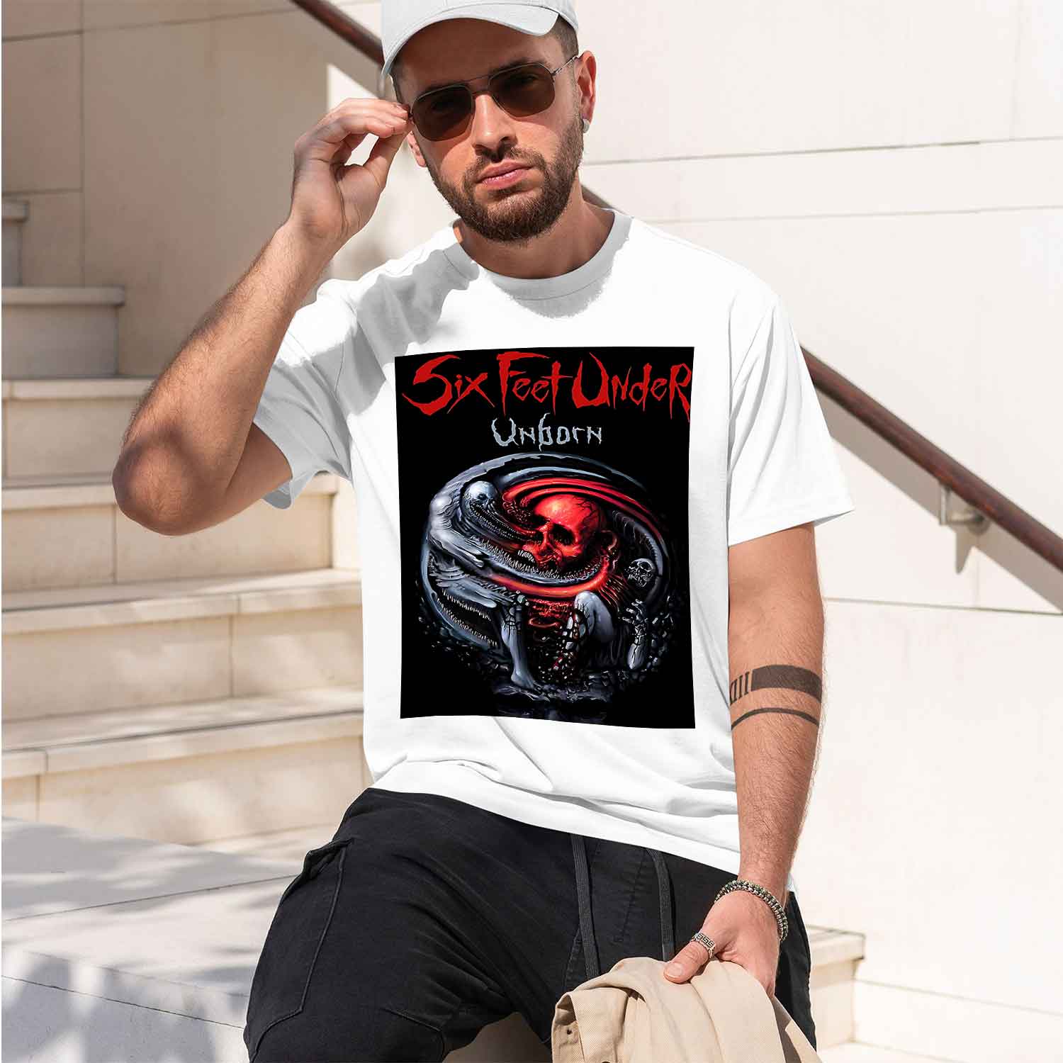 Six Feet Under – Unborn back 2 - Undershirt Crew Neck のレビューと価格